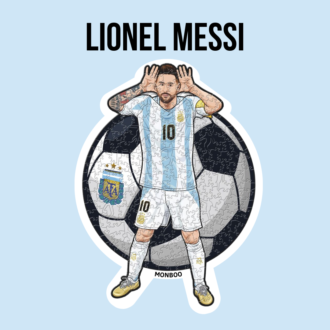 IconWood™ – Lionel Messi Houten Puzzel