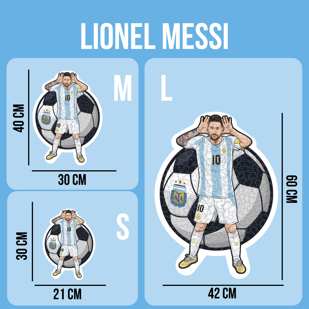 IconWood™ – Lionel Messi Houten Puzzel