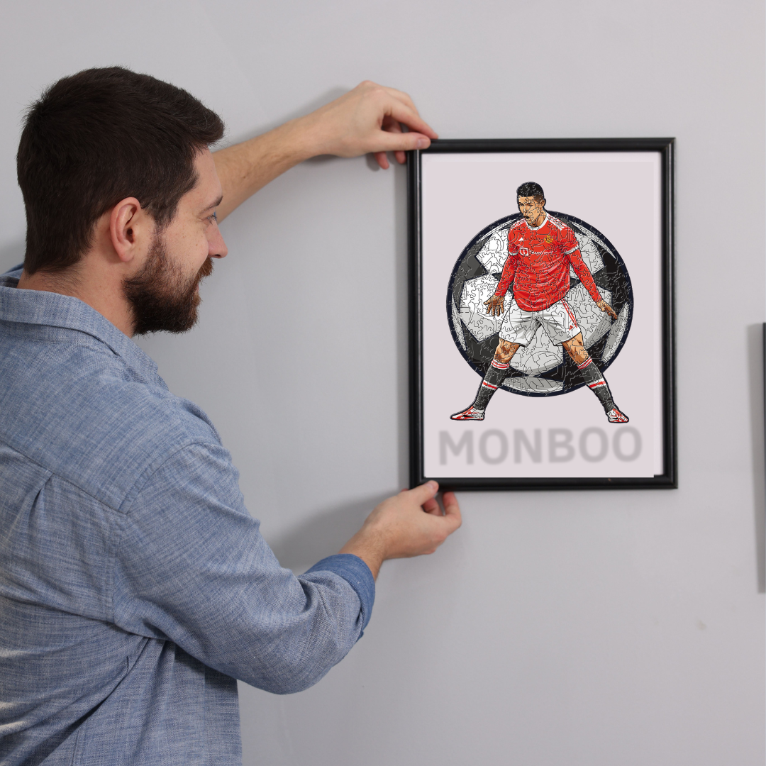 IconWood - Cristiano Ronaldo Houten Puzzel | Bouw de legende