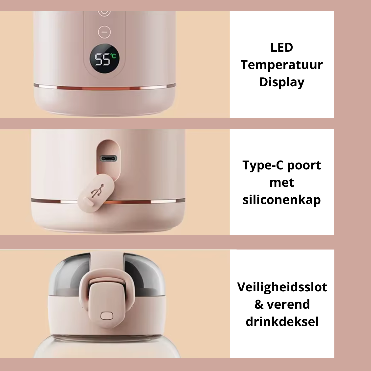 ThermiQ™ – Draagbare flesverwarmer voor moeiteloze melkbereiding onderweg