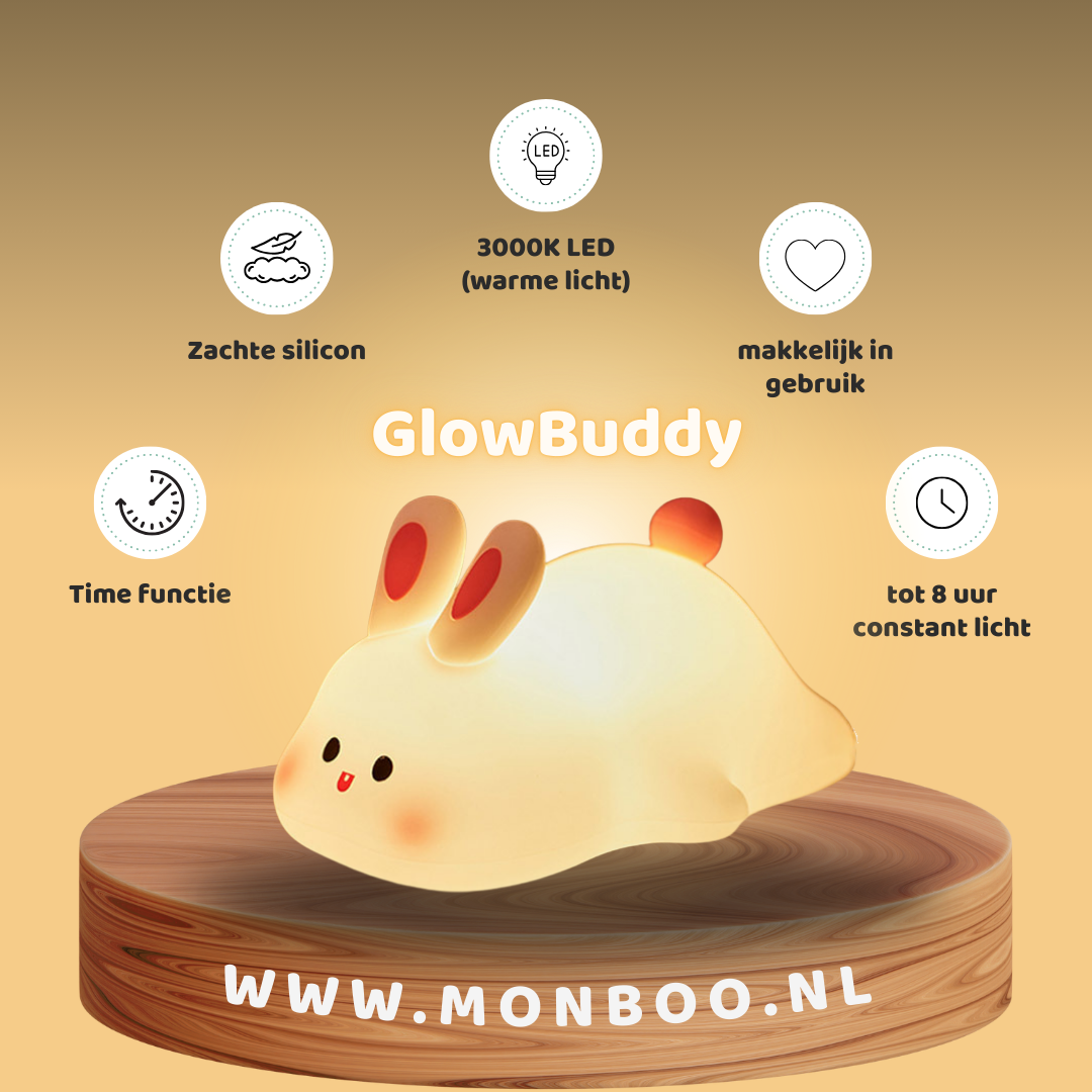 GlowBuddy™ –  Nachtlampje Tik, Verlicht & Ontspan