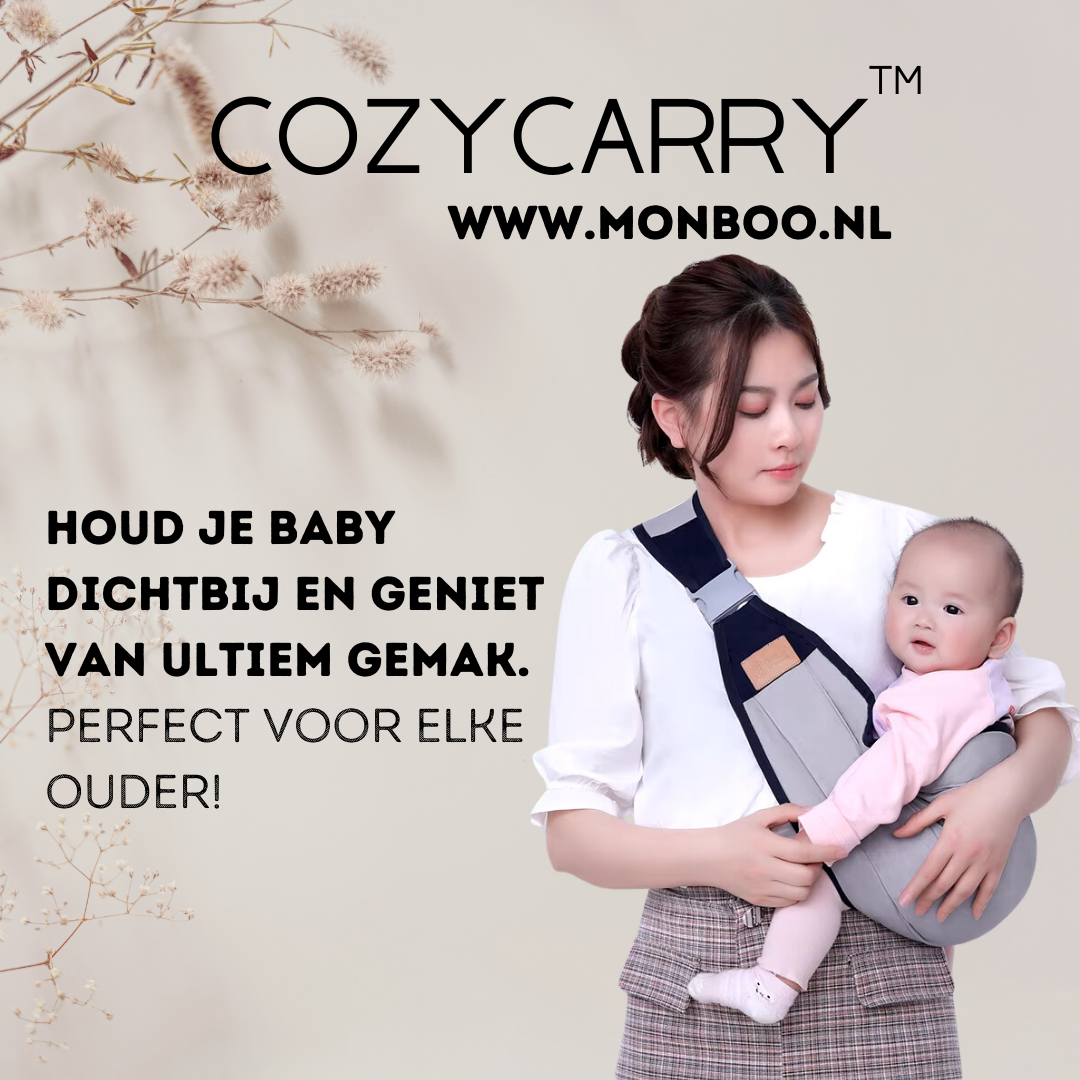 CozyCarry™ - De Perfecte Draagzak voor Comfort en Veiligheid