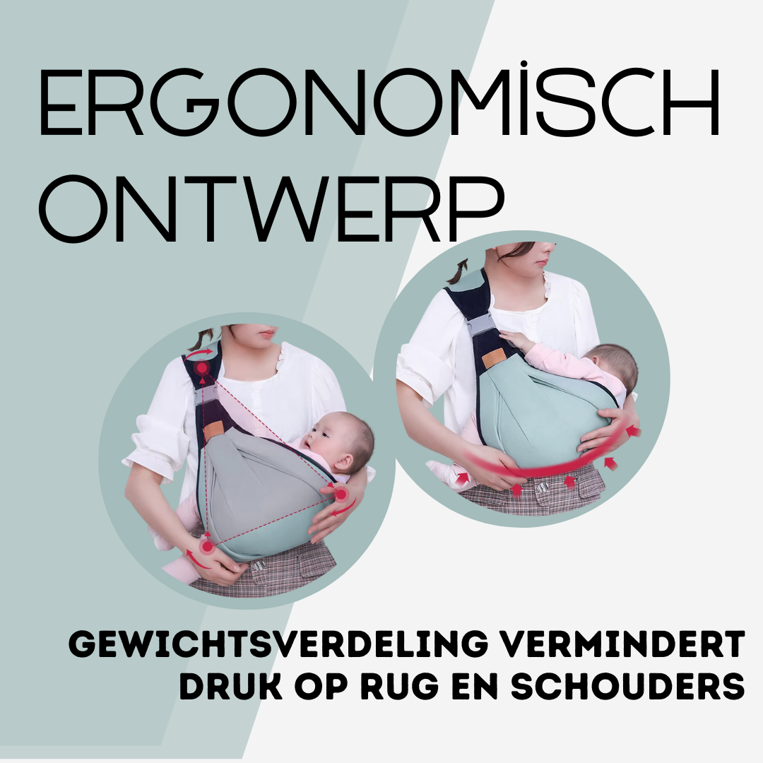 CozyCarry™ - De Perfecte Draagzak voor Comfort en Veiligheid