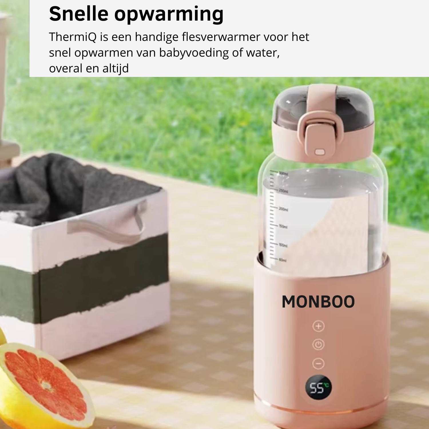 ThermiQ™ – Draagbare flesverwarmer voor moeiteloze melkbereiding onderweg