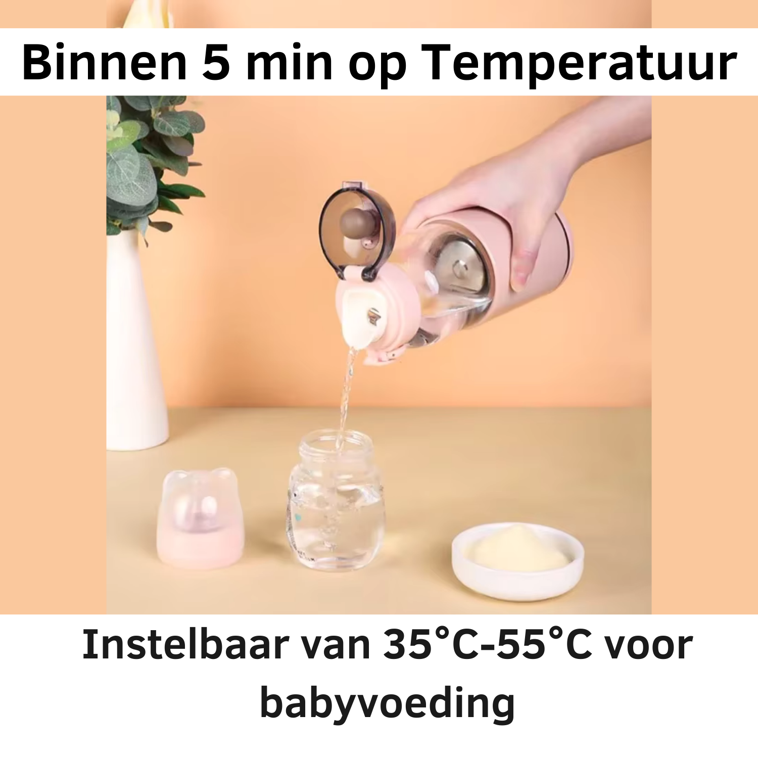 ThermiQ™ – Draagbare flesverwarmer voor moeiteloze melkbereiding onderweg