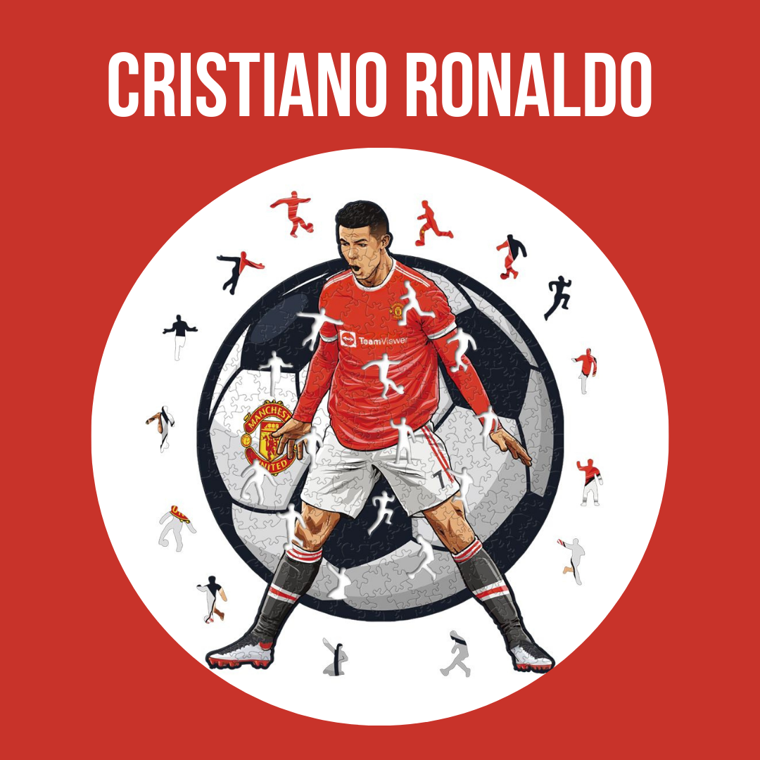 IconWood - Cristiano Ronaldo Houten Puzzel | Bouw de legende