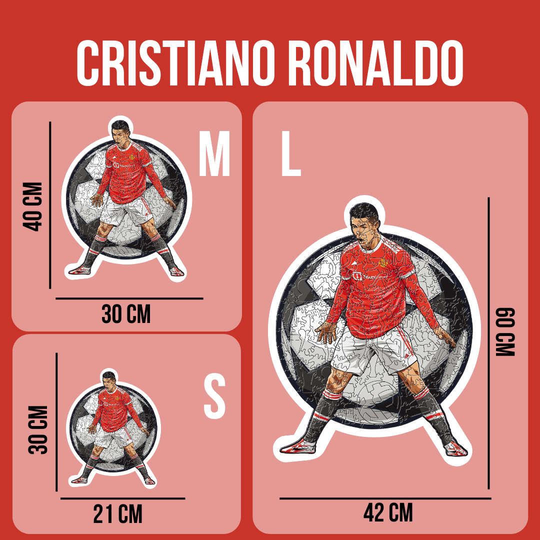 IconWood - Cristiano Ronaldo Houten Puzzel | Bouw de legende