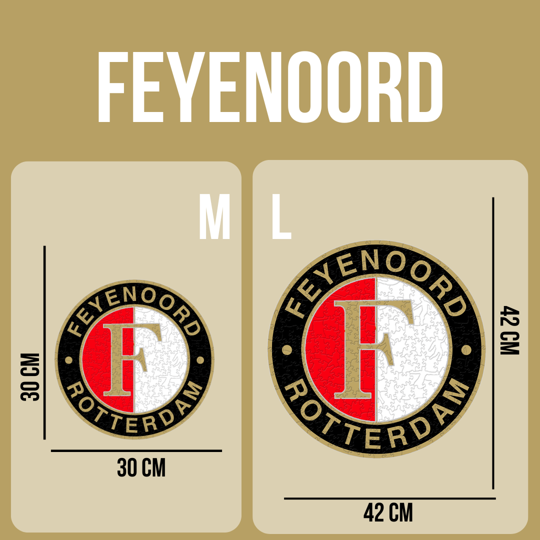 Feyenoord maat Large en Medium - IconWood