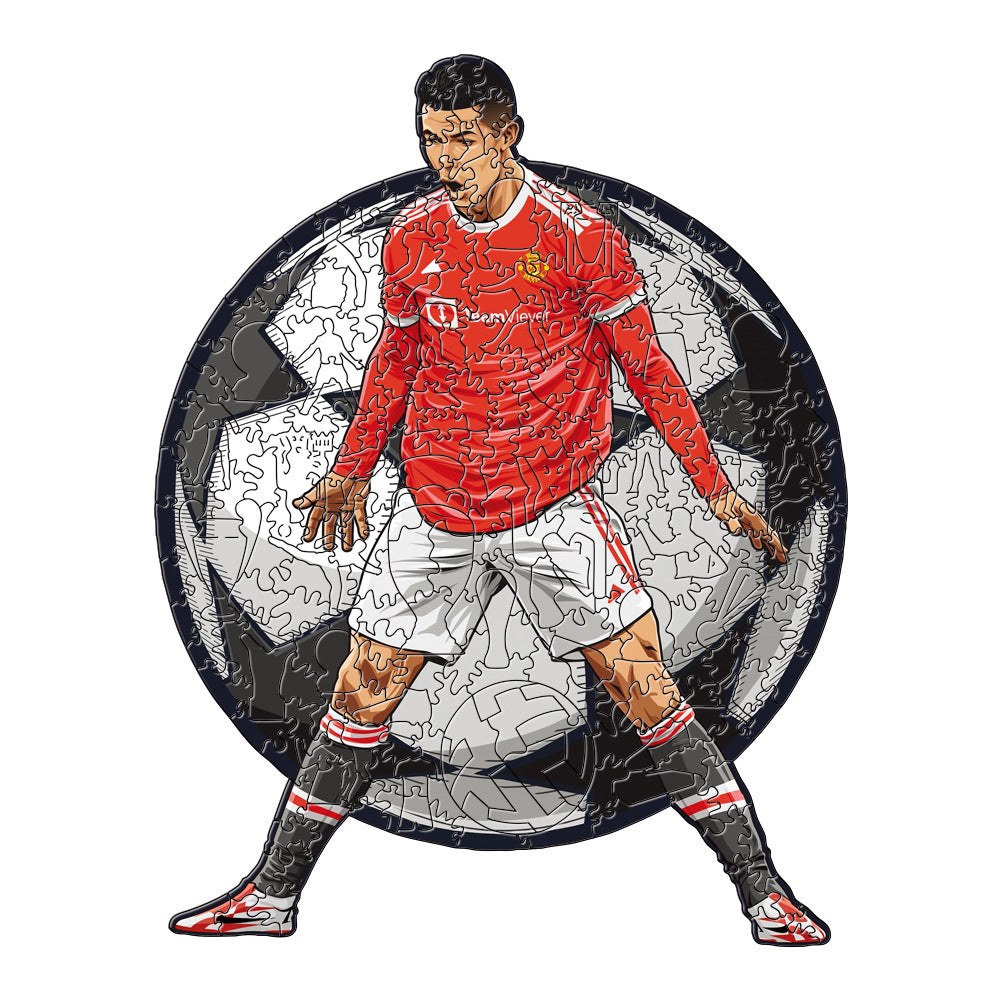 IconWood - Cristiano Ronaldo Houten Puzzel | Bouw de legende