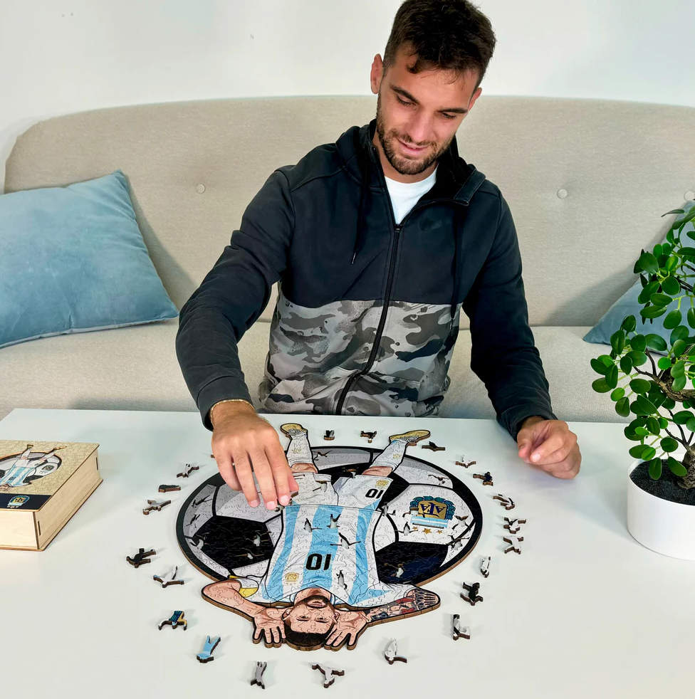IconWood™ – Lionel Messi Houten Puzzel