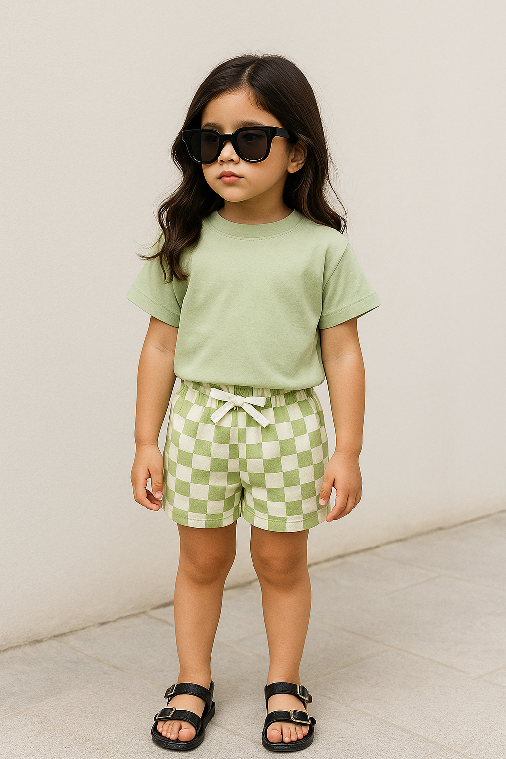 Sunny Seoul - Green model - MONBOO kidswear