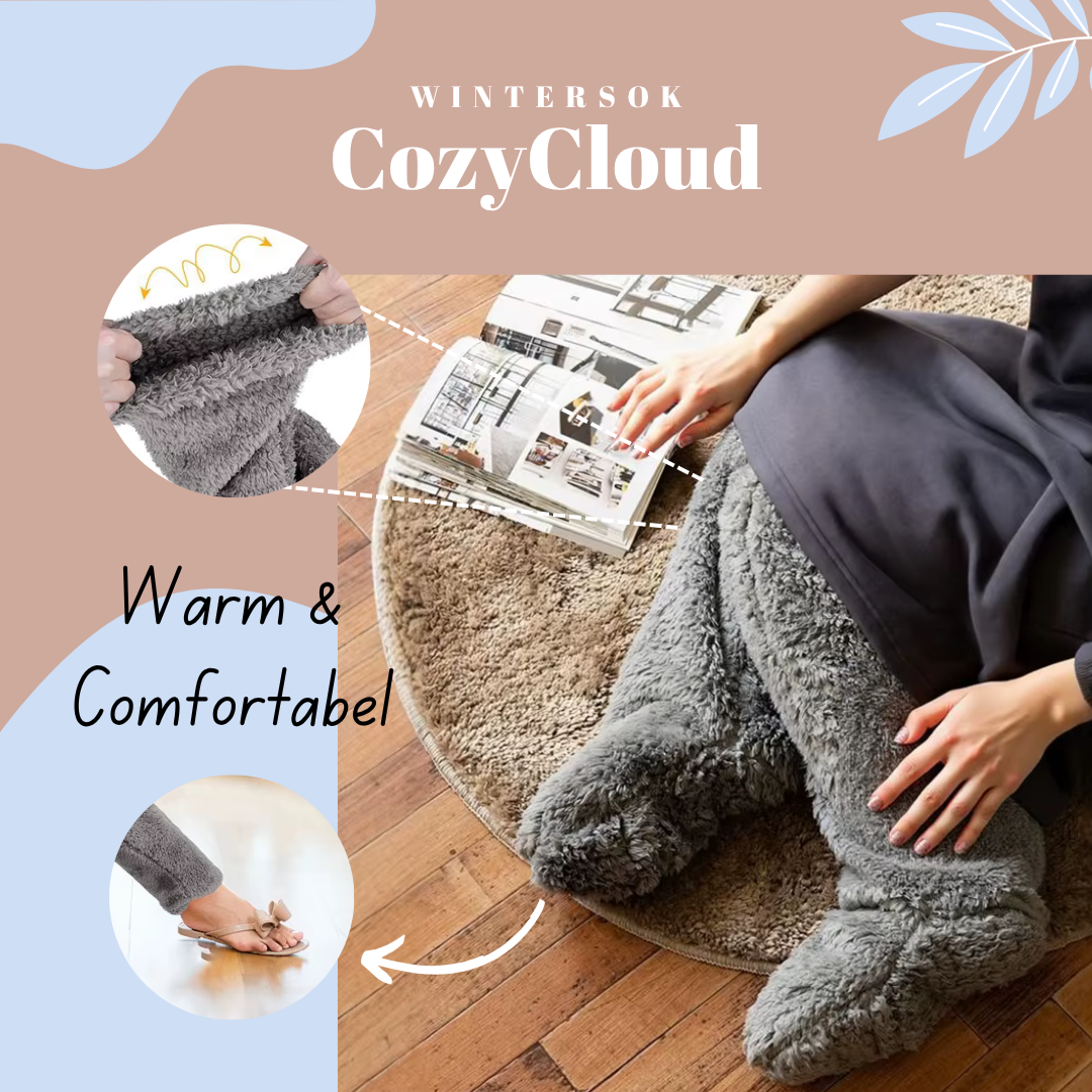 CozyClouds – Pluche Beenwarmers met Open Voet